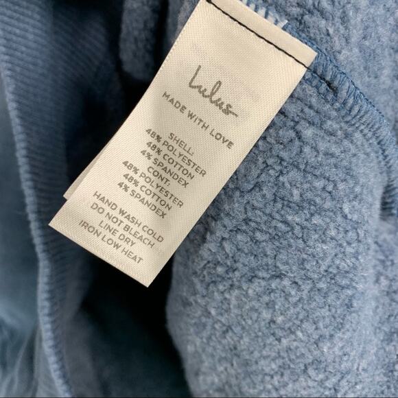 Lulus Pullover Hoodie Sweater Blue Women's Size Small NEW - Picture 2 of 5